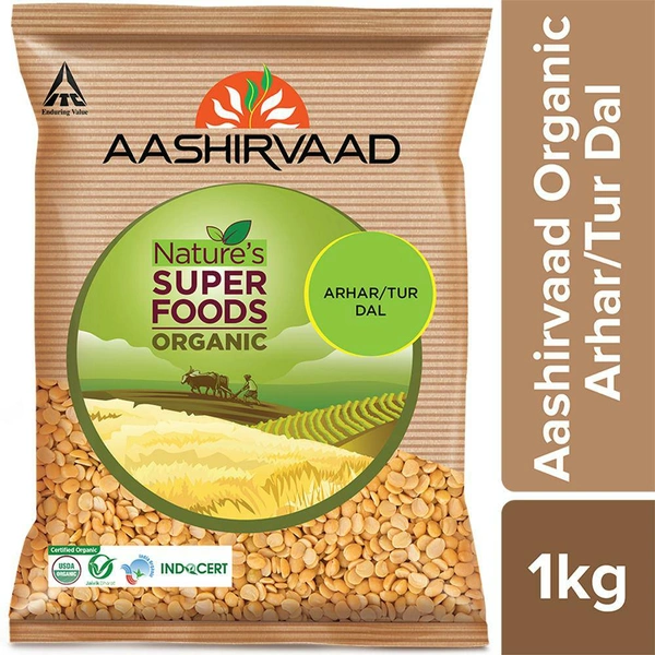 Aashirvaad Organic Arhar/Toor Dal 1kg