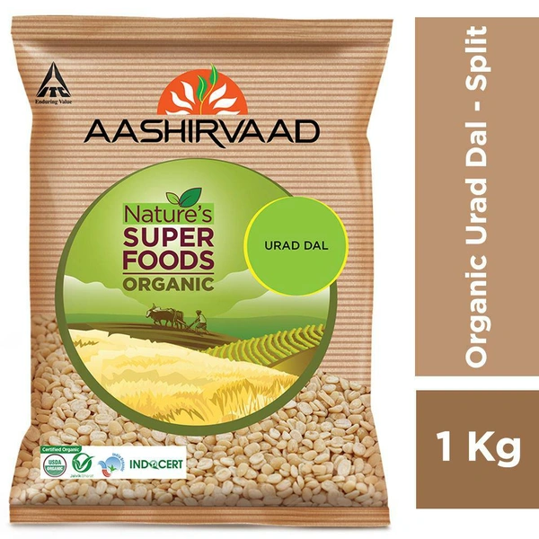 Aashirvaad Organic Urad Dal Split - 1kg