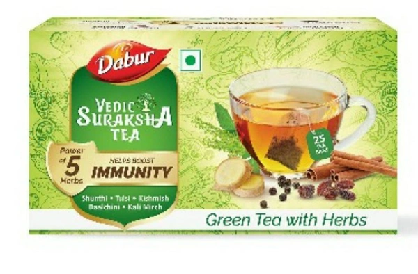Dabur Vedic Suraksha Green 25 Tea Bags