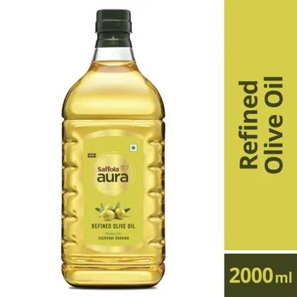 SAFFOLA AURA REFINED OLIVE OIL, 2LTR