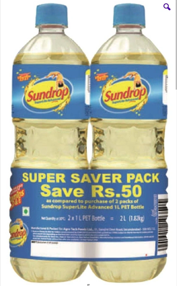 Sundrop Superlite Advance ( 2 X 1 )= 2 L SUPER SAVER PACK