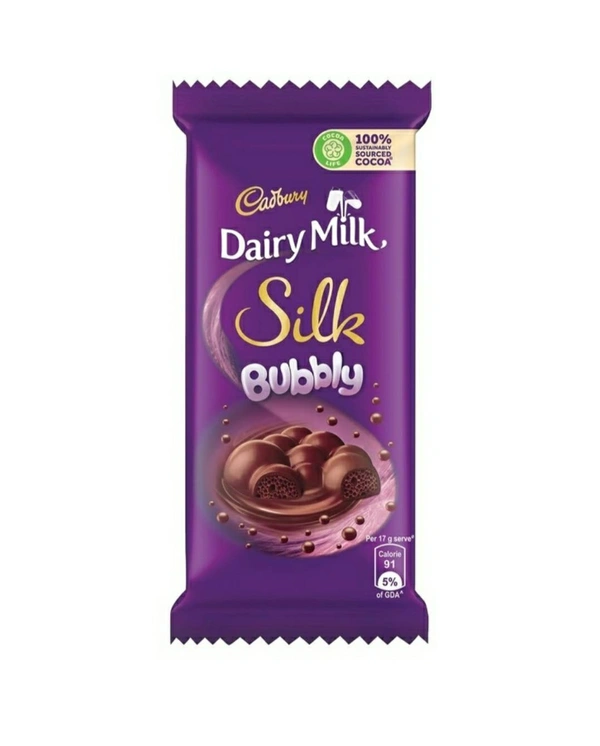 Cabury Dairy Milk Silk Bubbly 150g