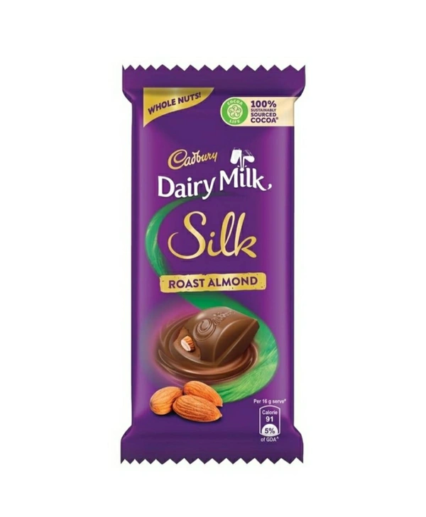 Cabury Dairy Milk Silk Roast Almond 143g
