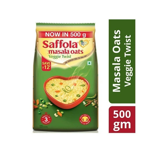 Saffola Masala Oats 500g ( Veggie Twist)