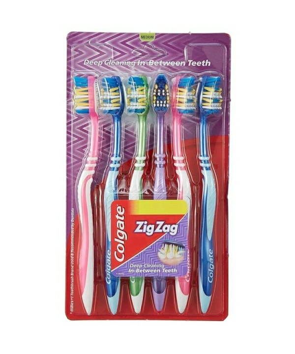 Colgate Toothbrush Antibacterial Medium 6pcs
