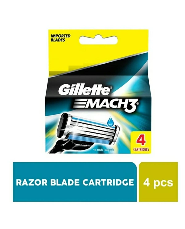 Gillette Mach 3 Razor Blade Cartridge  4pcs