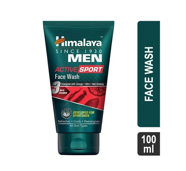 Himalaya Men Active Sport Face Wash Tube 100ml