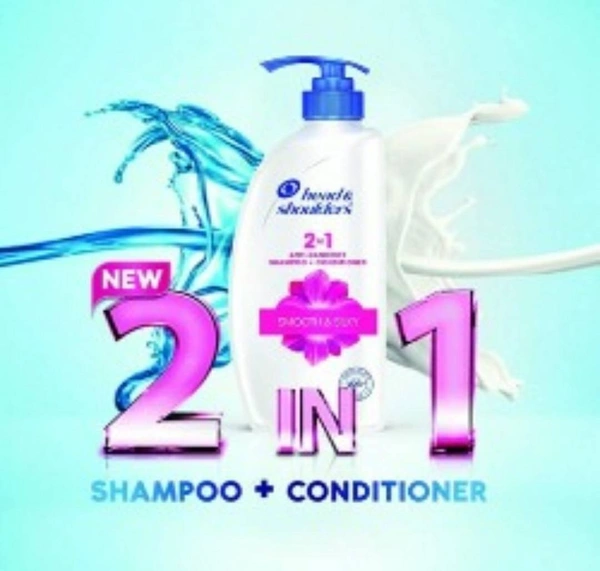 Head & Shoulders 2 in 1 Anti Dandruff + Conditioner Smooth & Silky 675ml