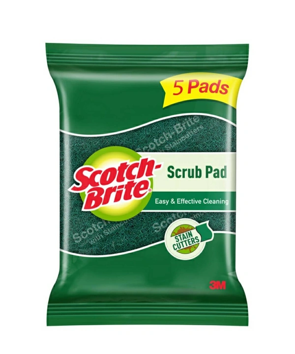 3M Scoth Brite Scrub Pad (Green Pad Set) 5Pc