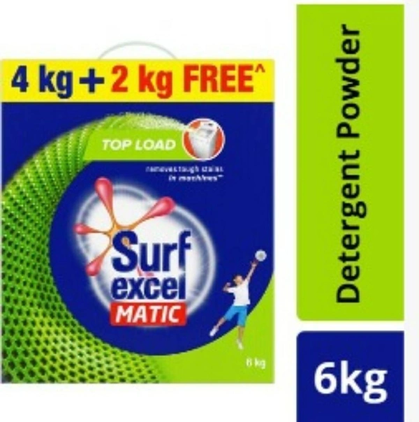 Surf Excel Matic Top Load Detergent Powder, 4Kg+2Kg Free