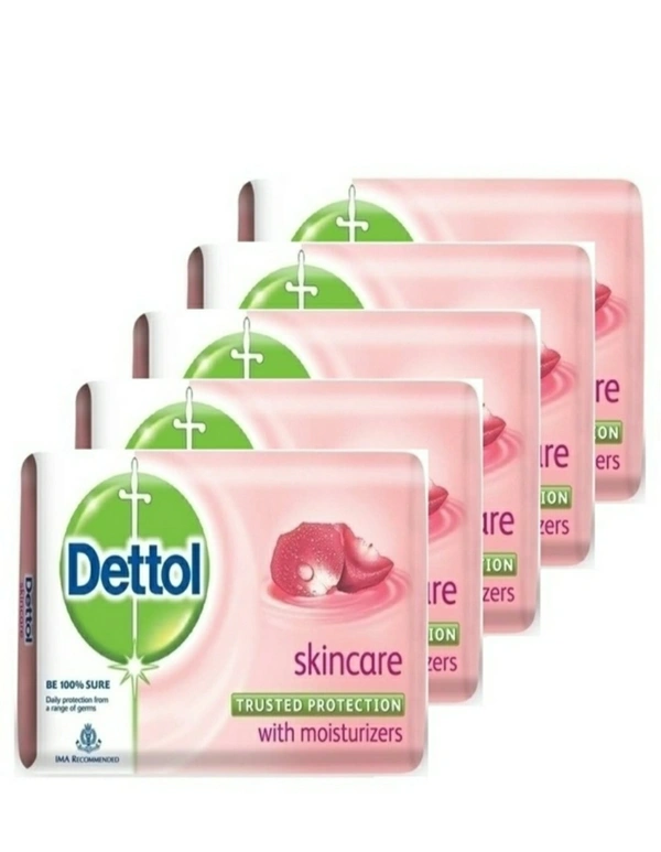 Dettol Soap Skin Care 125g (Pack Of 5)