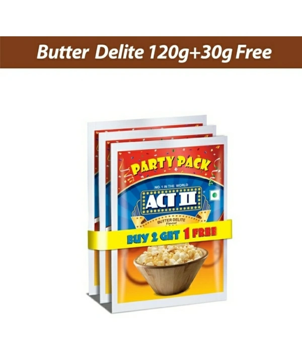 Act II Popcorn Buy 1 Get 1 Delite Butter Party Pack  3x120