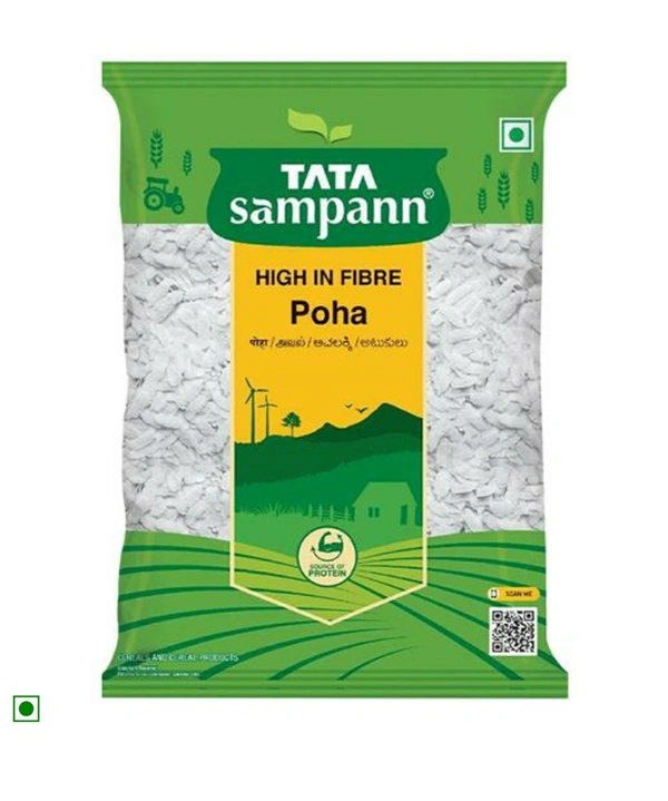 Tata Sampann Poha 500g (High In Fiber)