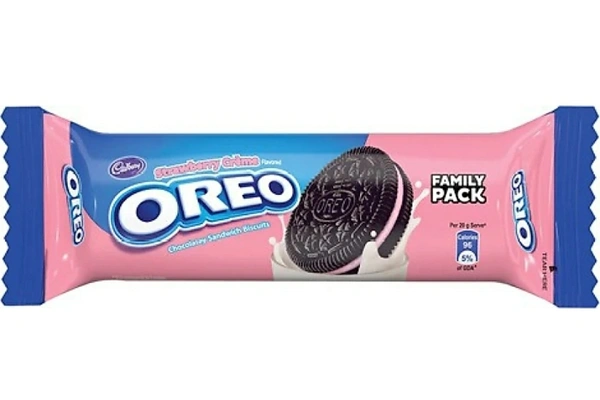 Cabury Oreo Strawberry Cream Filled 120g
