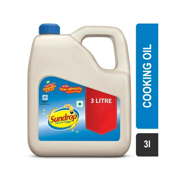 Sundrop Super Lite  Advanced Sunflower Oil 3Ltr