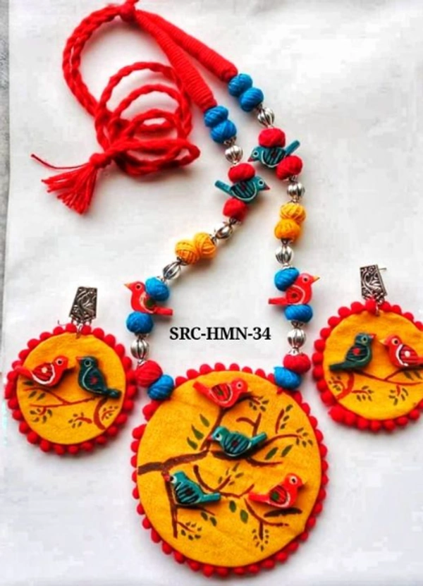 Rishmita  Collection Bird Necklace - Free Size