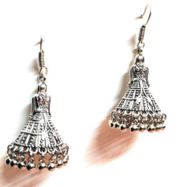Rishmita Collection Rajasthani Doll Jhumka - Free Size