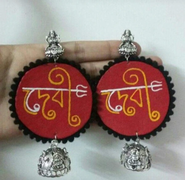 Rishmita Collection Debi Durga Handmade Earring