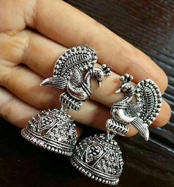 Rishmita Collections Peacock Jhumka
