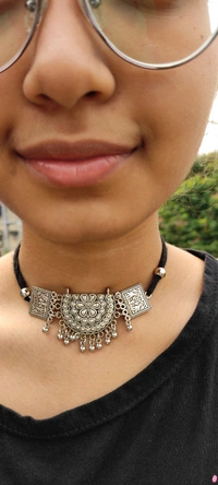 Rishmita Collection Sivler Neck Choker