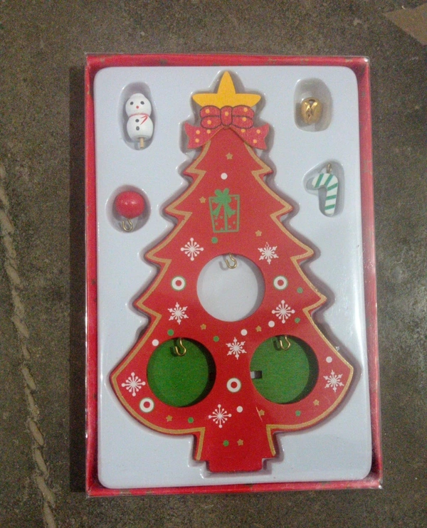 New wooden xmas tree table decor Real pic shared