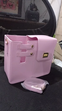 Water Bottle Carry Bag for Stanley 40/30 oz Tumbler, Water Bottle Shoulder Bag for Outdoor Travel, Crossbody Bag for Most Water Bottles, with Compartment and Adjustable Shoulder Strap, RANDOM COLOURS. Pls note price is only for the bag and no accessories are available - Pink