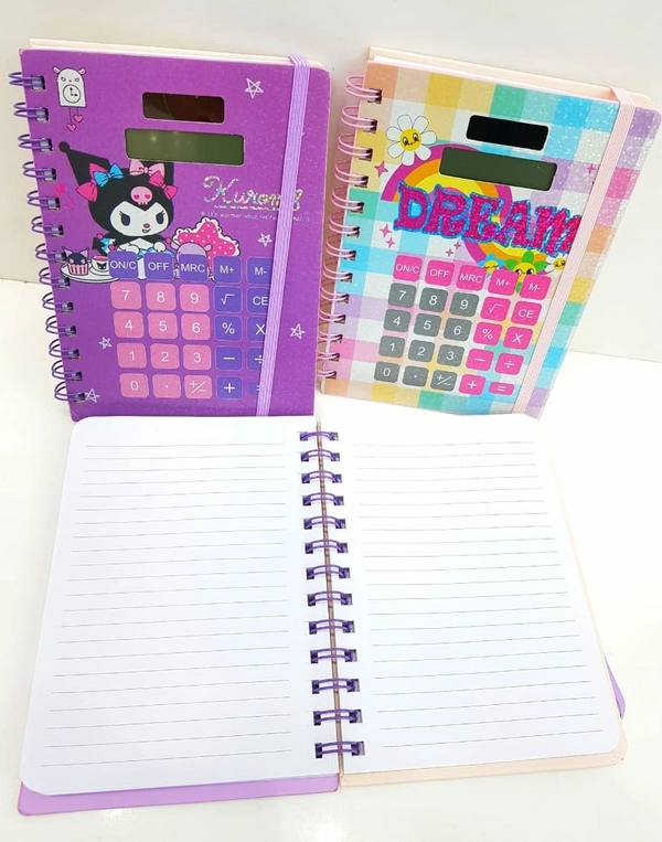 A5 spiral calculator diary 