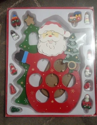 New big size wooden decorative pc with mini toys