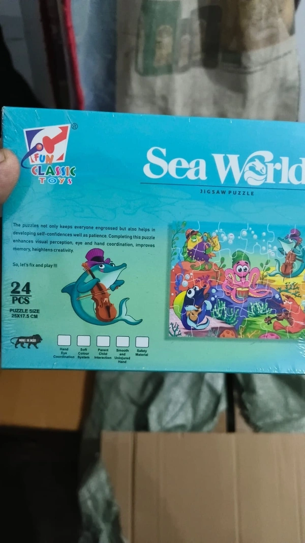 Jigsaw puzzle in box packing Buy set of 4.Real pic shared