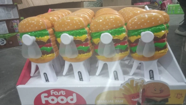  burger, French fries and icecream