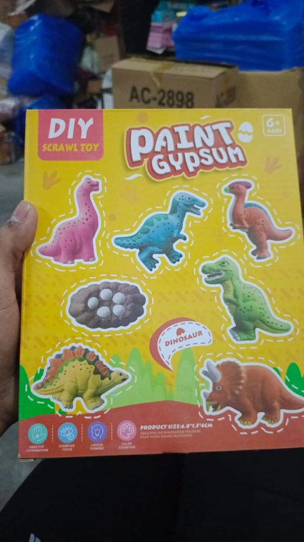 Diy gypsum painting fridge magnets kits