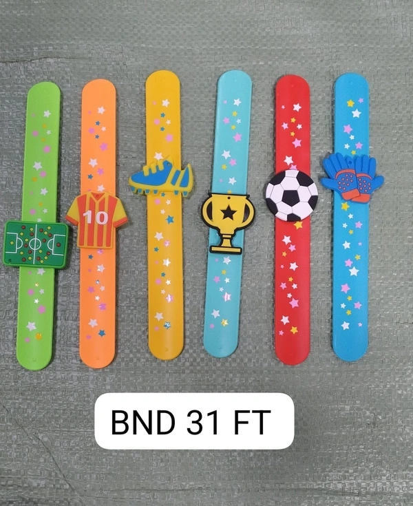 Silicon slap bands in superhero and football theme combo 12