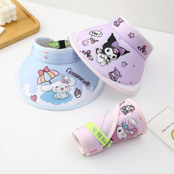 SANRIO THEME KIDS SUMMER CAP WITH LIGHT & ADJUSTABLE STRAP - PREMIUM QUALITY Age group 3-9