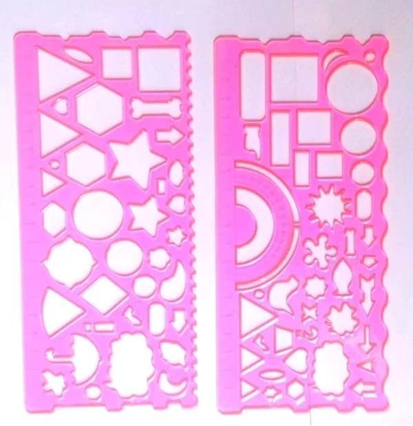 New stencil scale set of 2 Each pkt has 2 scales as shown