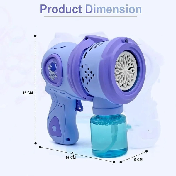 Chargeable bubble gun in space theme Premium quality