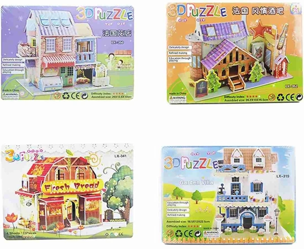 3d puzzles. Design random only
