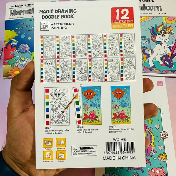 DIY coloring book with color palette big size  Buy 12 pcs @37 each 