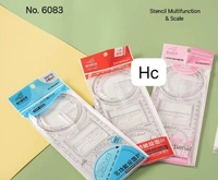 Geometric Ruler - Craft & Drawing Rulers for Designing, Sketching, and Office Supplies