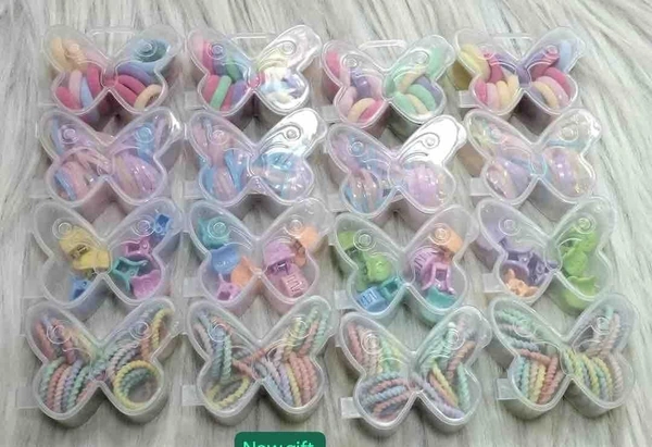 New butterfly shaped hair accessories box