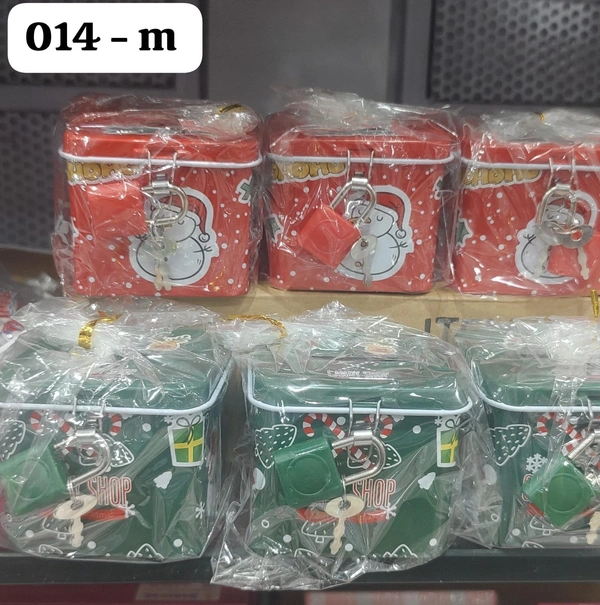 Christmas metal Piggy Bank