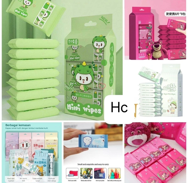 Travel Cleaning Wet Wipes Mother Kids Baby Disposable Skin Hand Mouth Care Tools Mini Paper Towel Portable