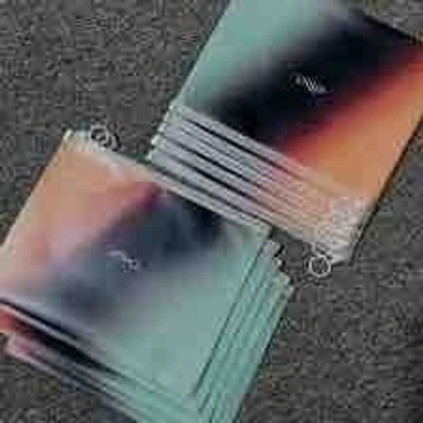 A5 zipper pouch in dual tone