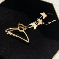 Homeoculture New Hair Claws Gold Vintage Long Tassel Pendant Metal Hair Pins Women Fashion Hairpin Headwear Shark Clips Hair Accessories