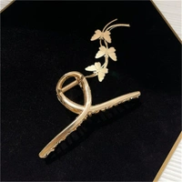Homeoculture New Hair Claws Gold Vintage Long Tassel Pendant Metal Hair Pins Women Fashion Hairpin Headwear Shark Clips Hair Accessories