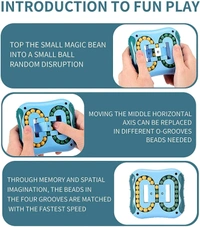 Homeoculture Kids Puzzle Ball Rotating Magic Bean Toy | Puzzle Handheld IQ Ball Fingertip Rotating Beads Game | Stress Relief Mind Game IQ Level Increase Game