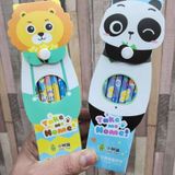 New animal print pencils in a plastic box packing