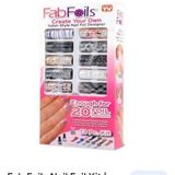 Nail art foils transfer kit set adhesive tips creative nail art materials