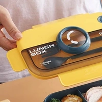 Homeoculture Restocked  Camera Lunch box 2 compartments with spoon and fork  (1100 ml )