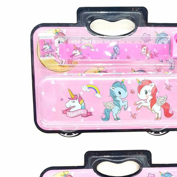 Unicorn suitcase style stationery set Single