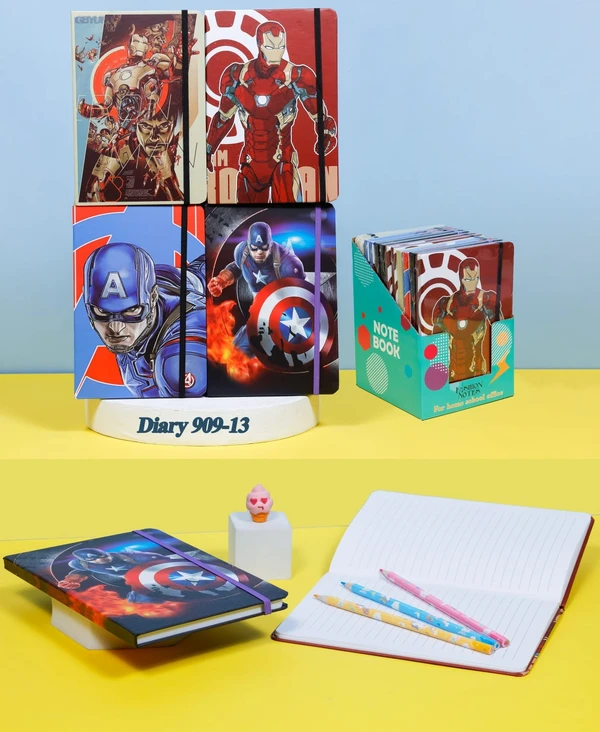 Homeoculture New superhero A5 size hardcover diaries set of 4